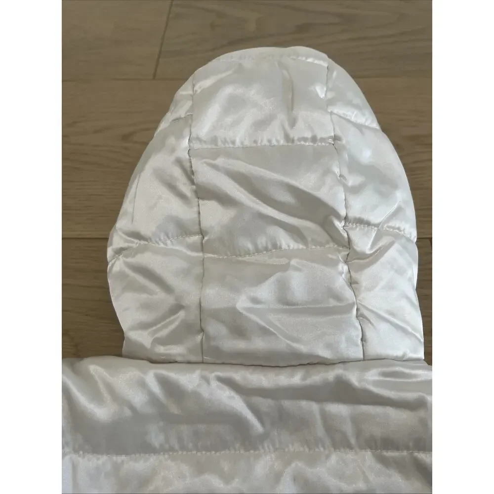The North Face White Ivory Faux Fur Reversible Jacket 12-18 Months Warm Hood